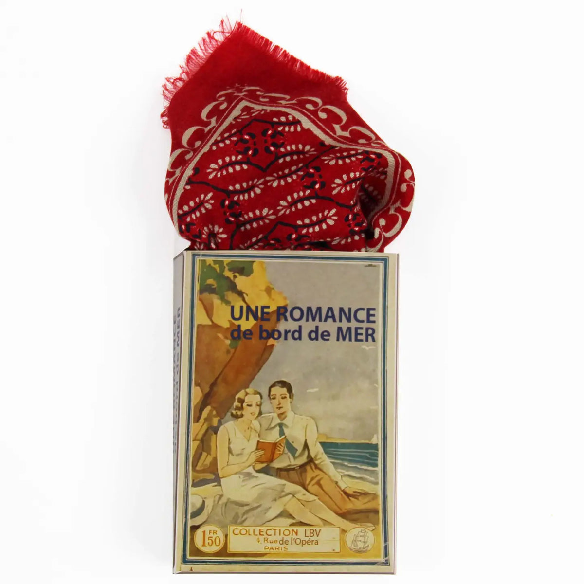 Triangolo in lana Celeste Rosso