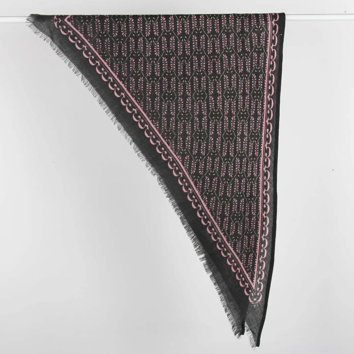 Triangolo in lana Celeste Grigio