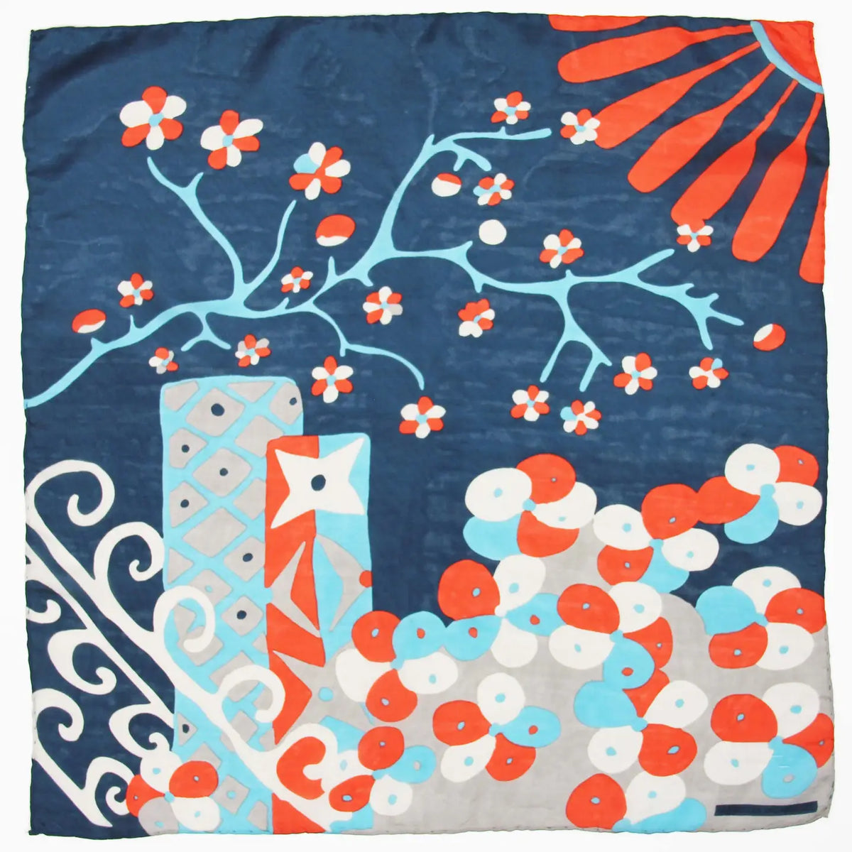 Foulard Mini Sakura Marine