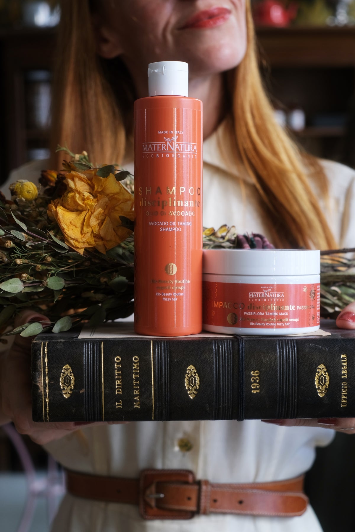 Impacco disciplinante capelli crespi alla Passiflora