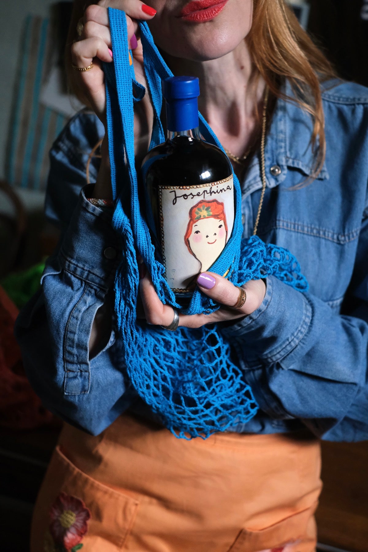 Borsa a rete in cotone in tanti colori