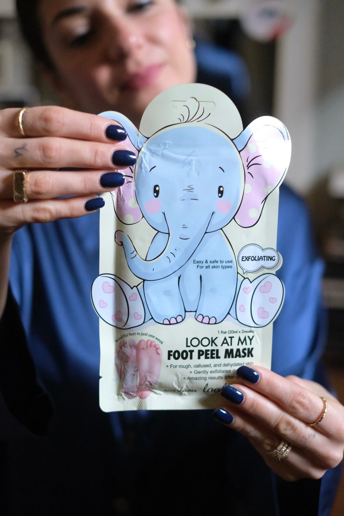 Look At Me Look At My Foot Peel Mask Elephant