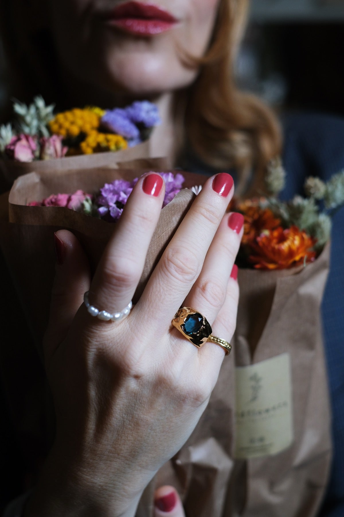ANELLO CARMEN Azzurro NUOVO