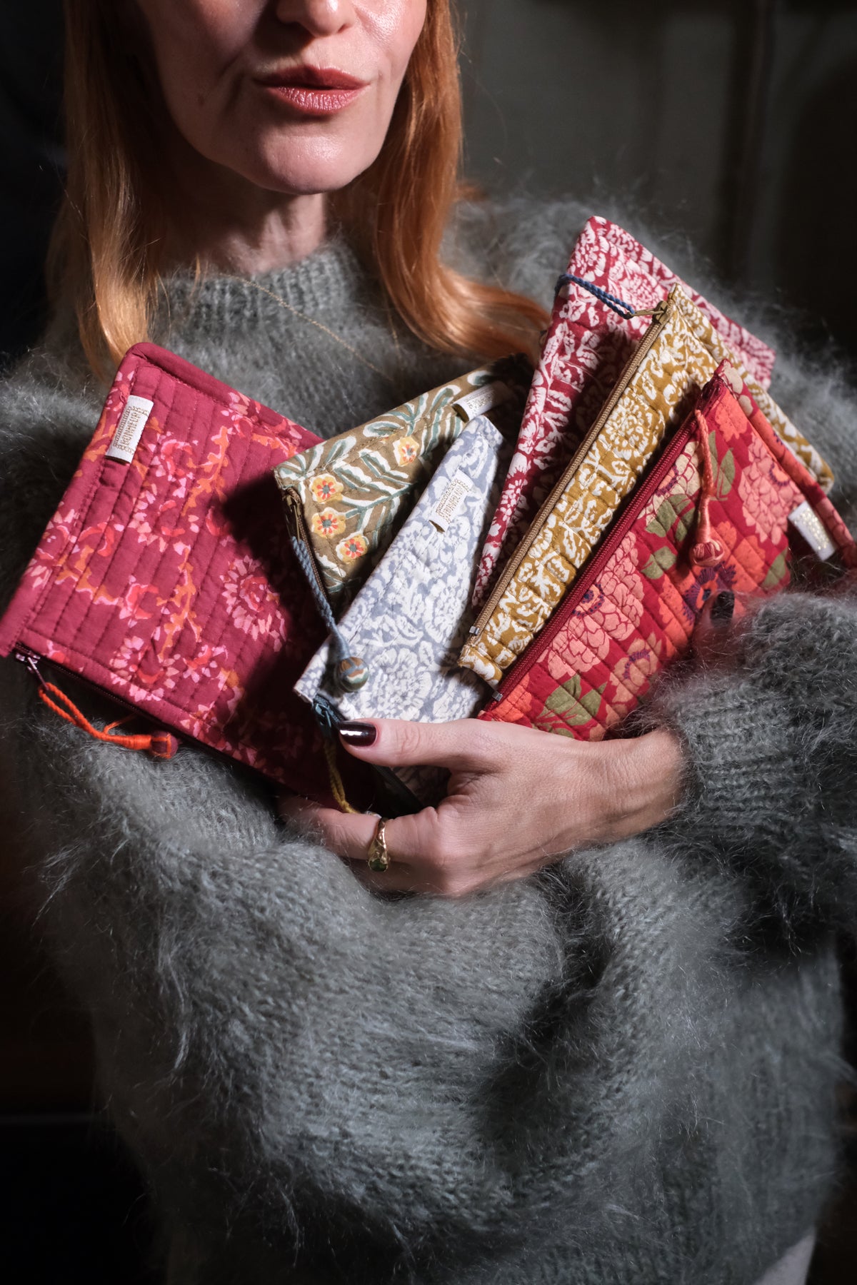 Mini pochette Bengala bordeaux