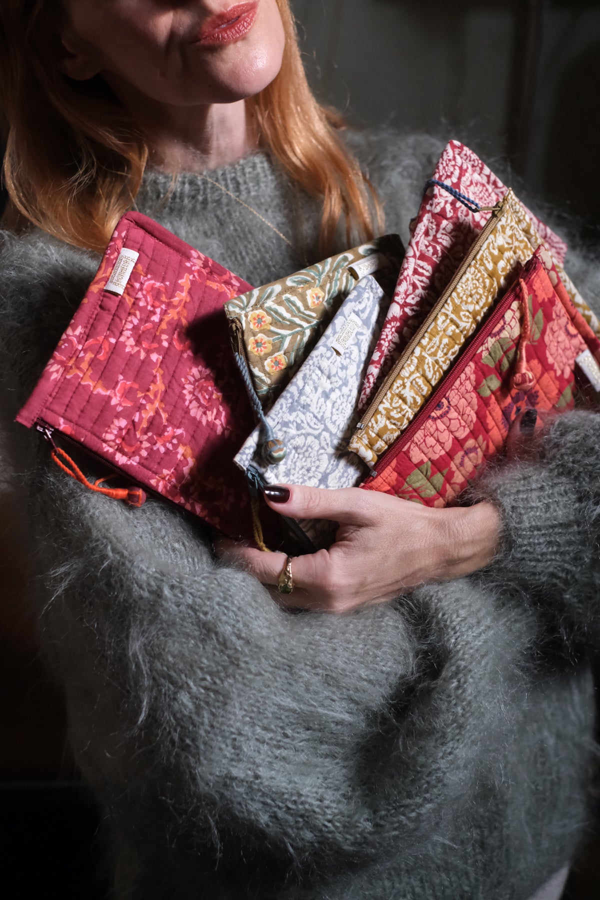 Mini pochette Kamala ocra