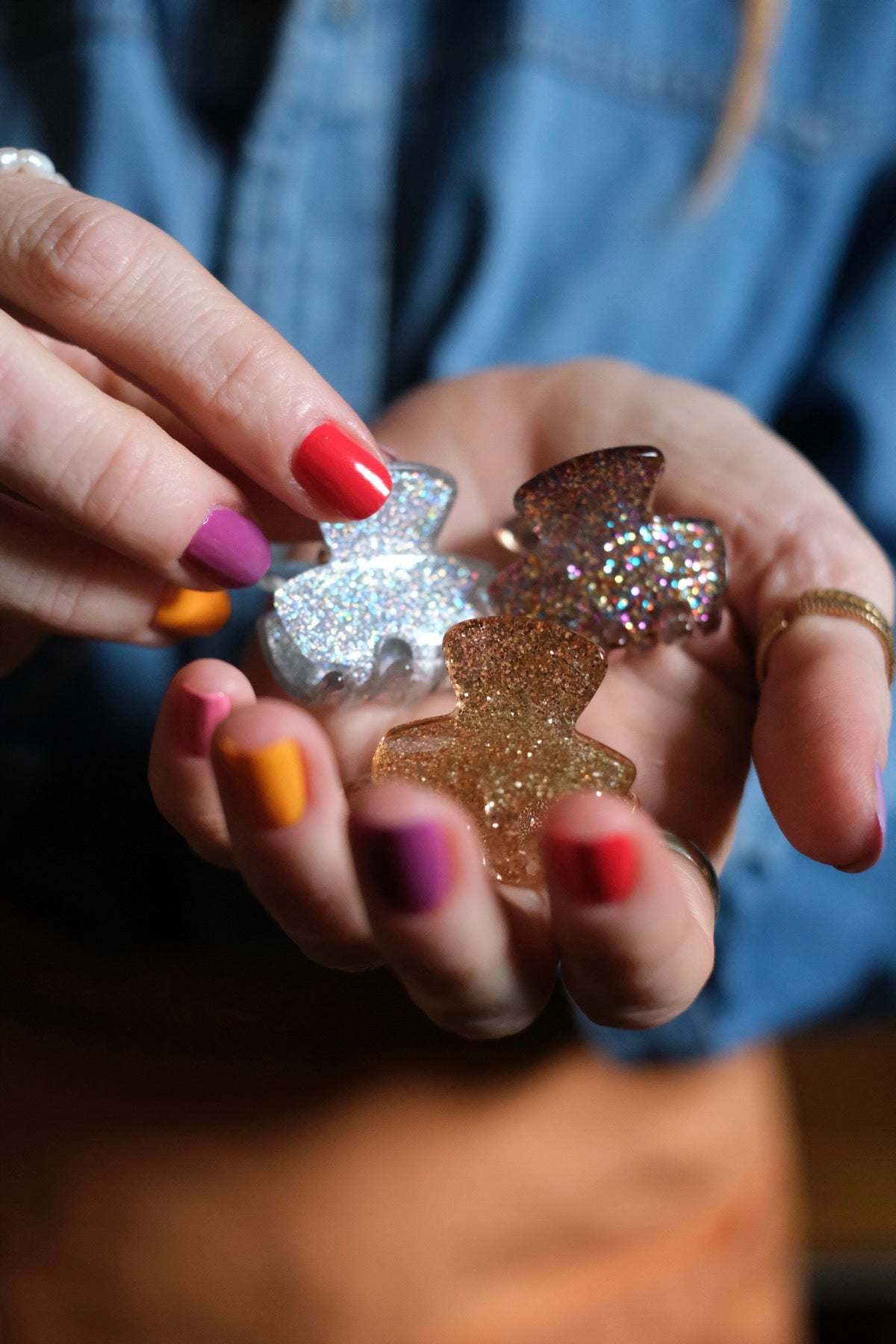 Pinza Oro Glitter