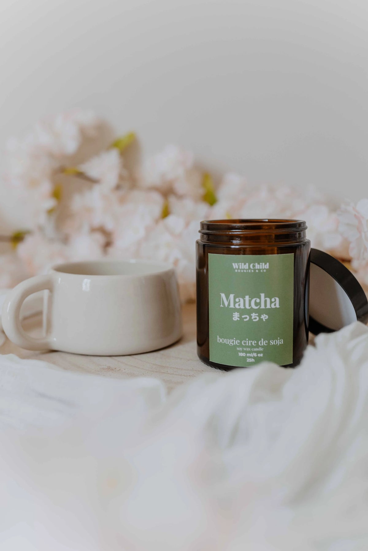 Matcha candela profumata
