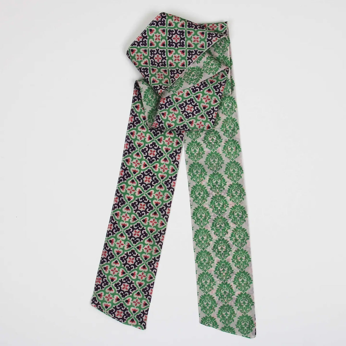Twilly fascia, cintura Firenze verde e viola