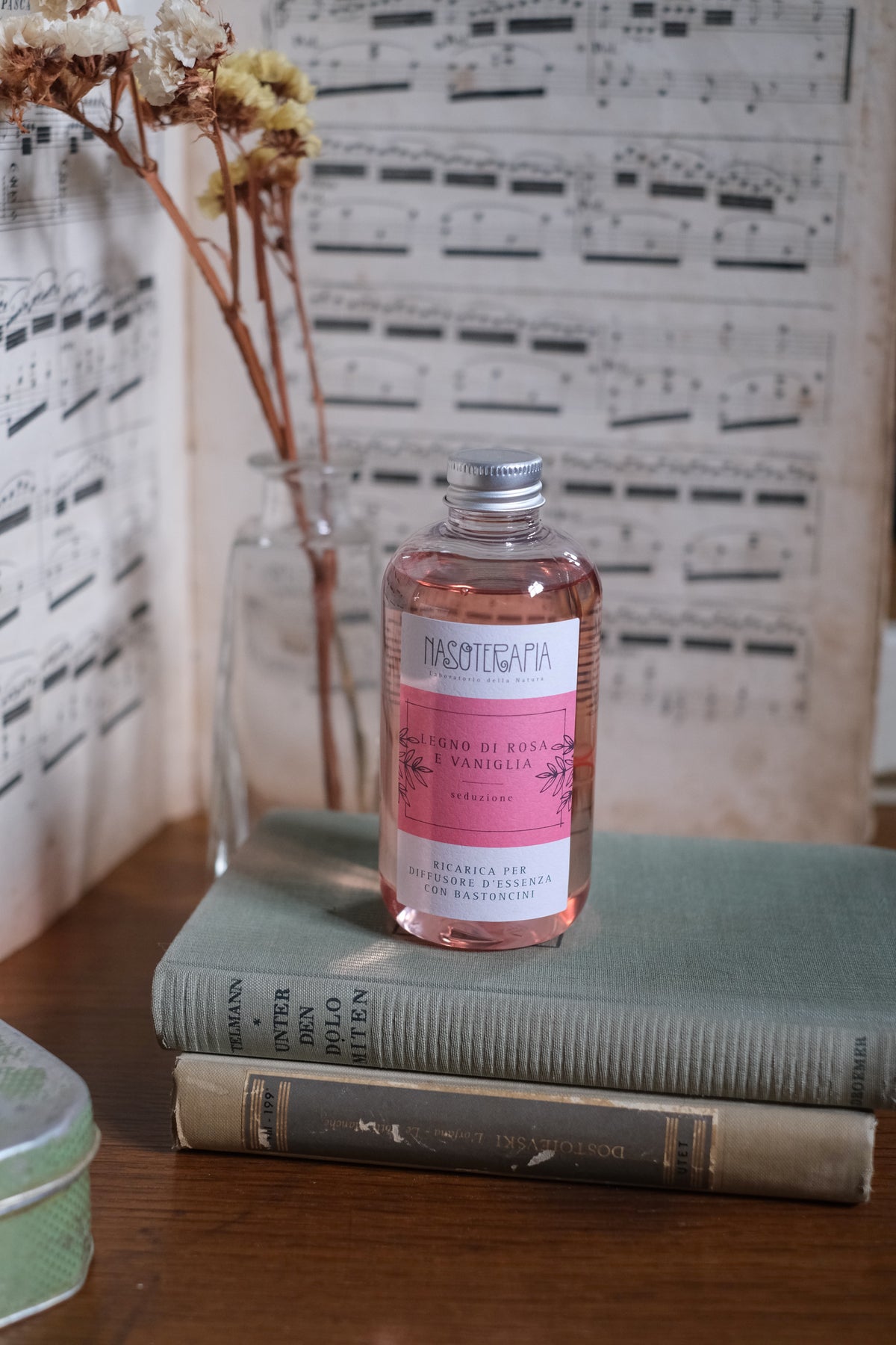 Ricarica per Diffusore bacchette Legno di Rosa e Vaniglia