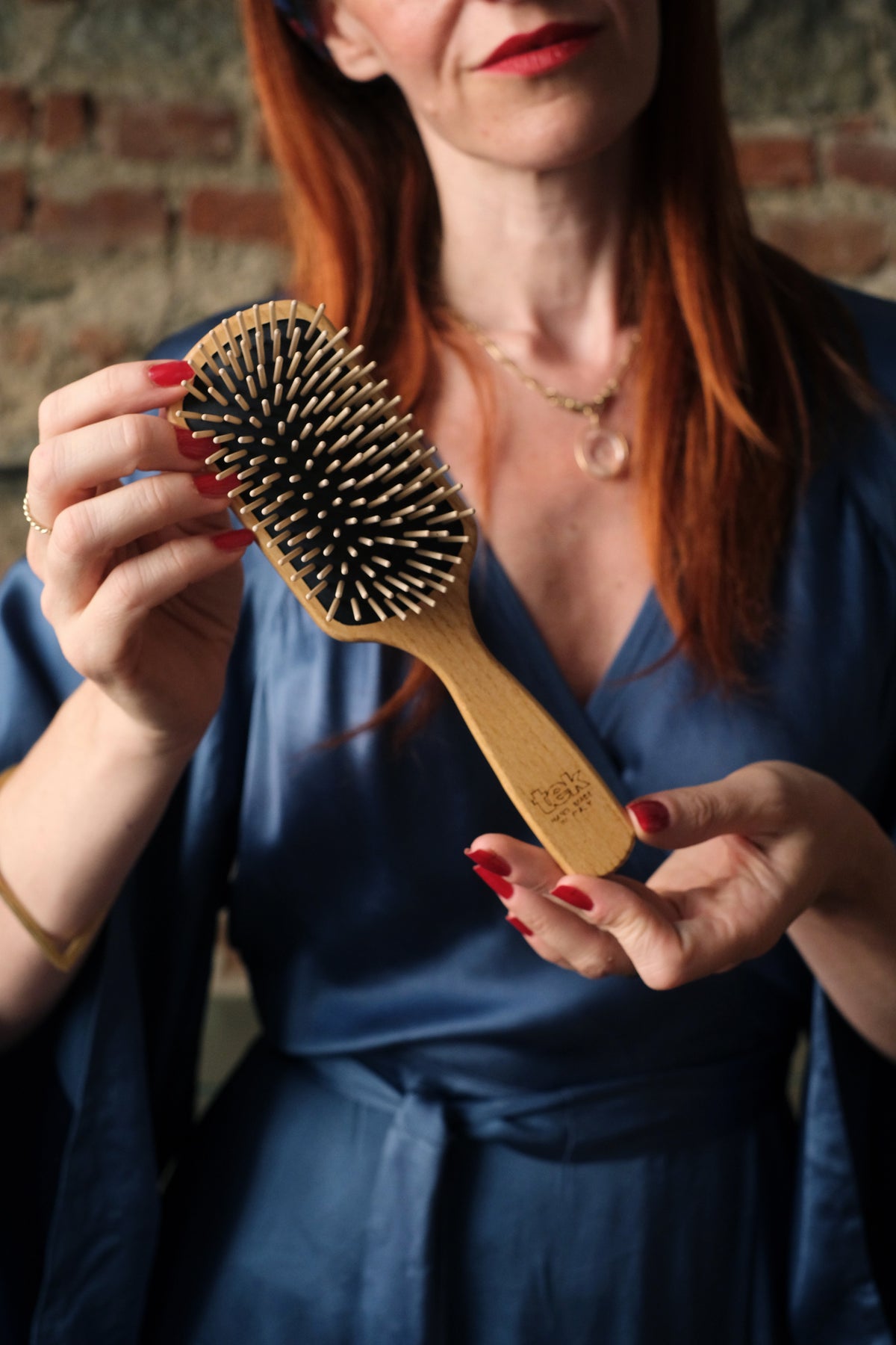 Spazzola Rettangolare grande con dente lungo