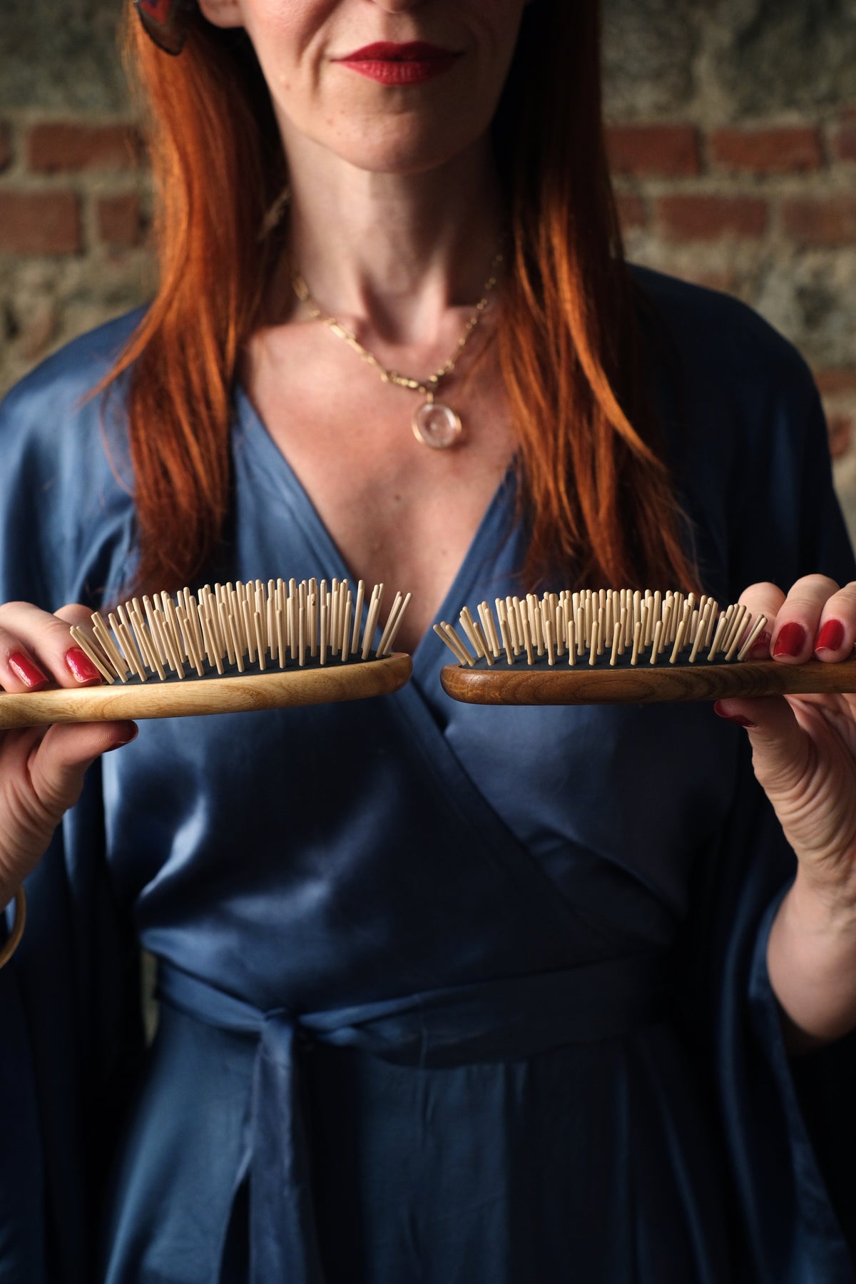 Spazzola Ovale grande con dente Lungo