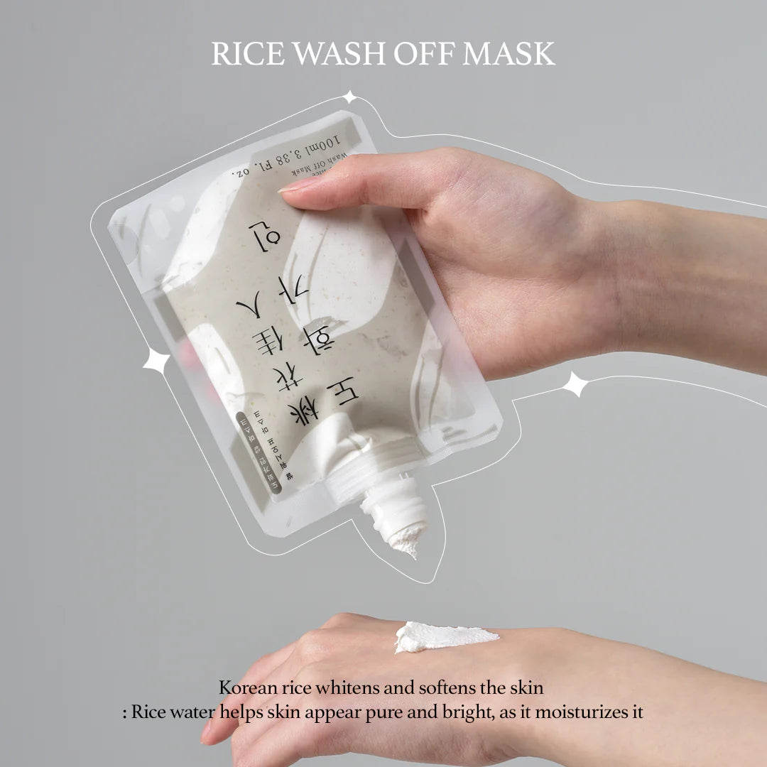 WHITE RICE WASH OFF MASK