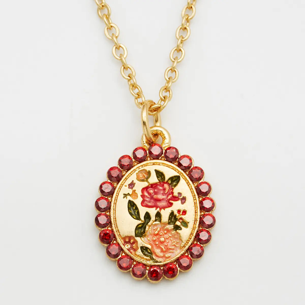 Collana cameo di fiori Hera