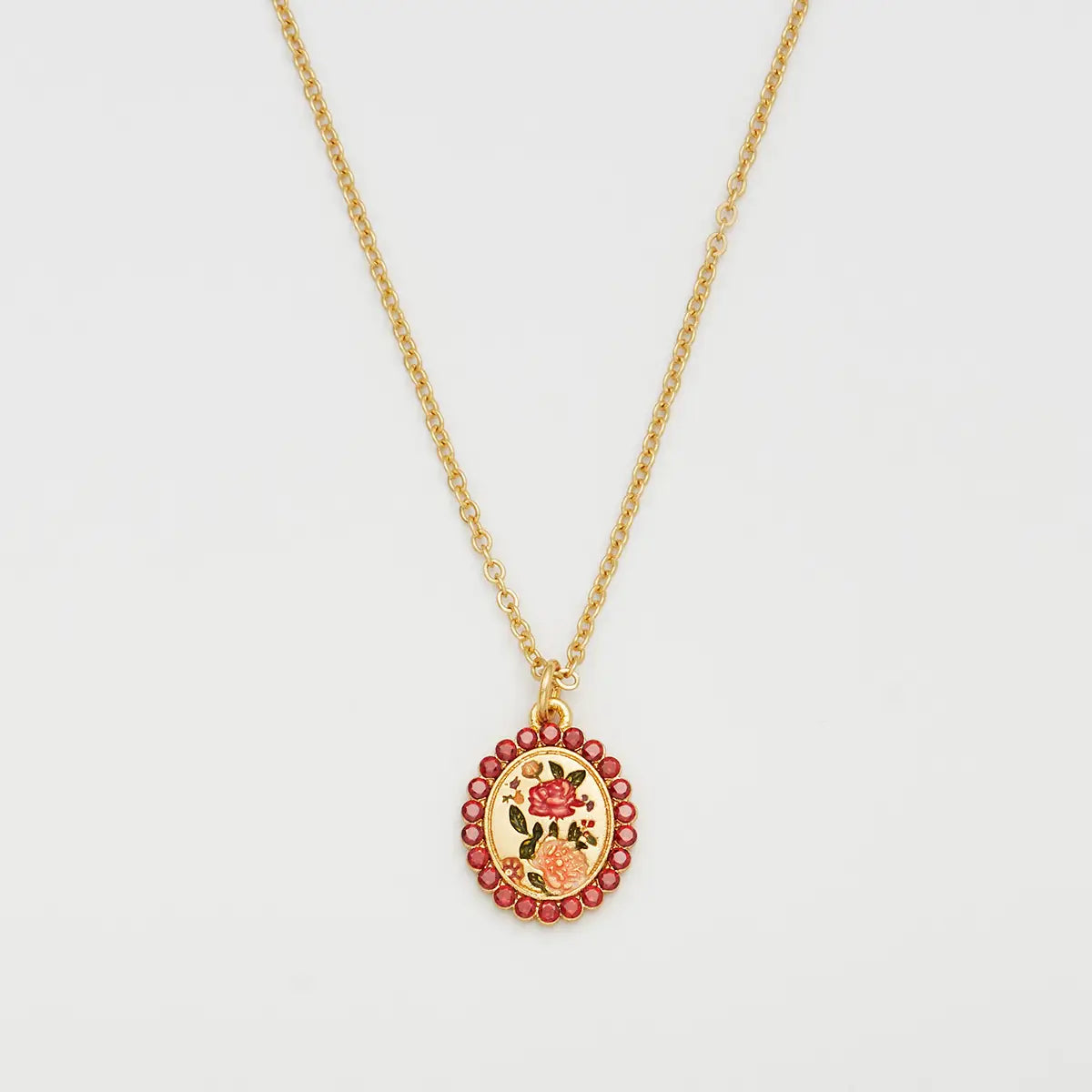 Collana cameo di fiori Hera