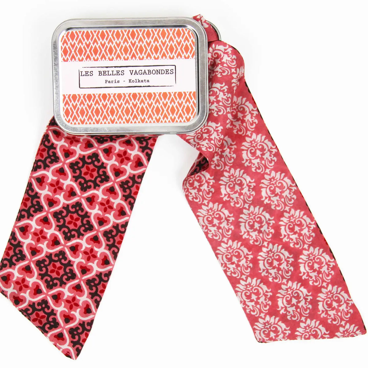 Twilly fascia, cintura Firenze Marrone e rosa