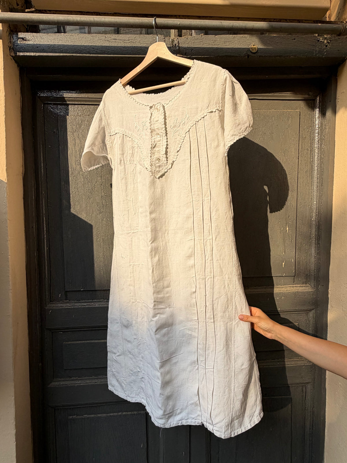 Camicia da notte ricamata Z + A