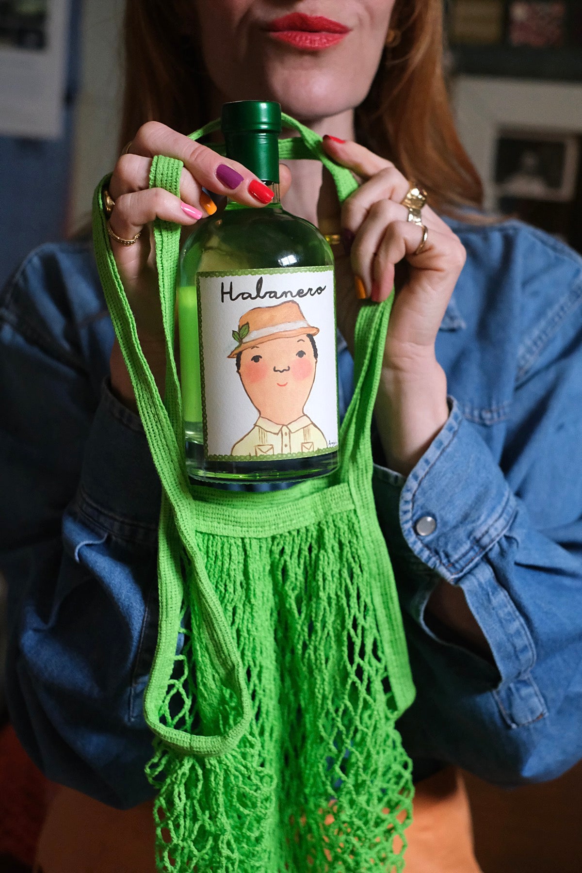 Borsa a rete in cotone in tanti colori