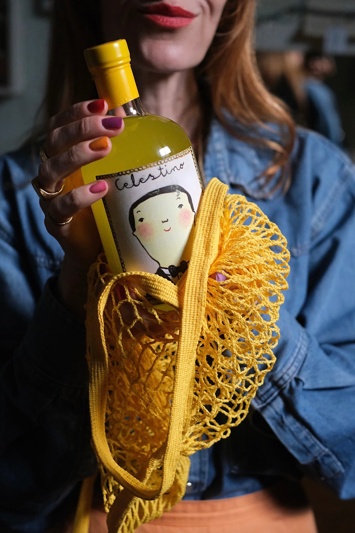Borsa a rete in cotone in tanti colori