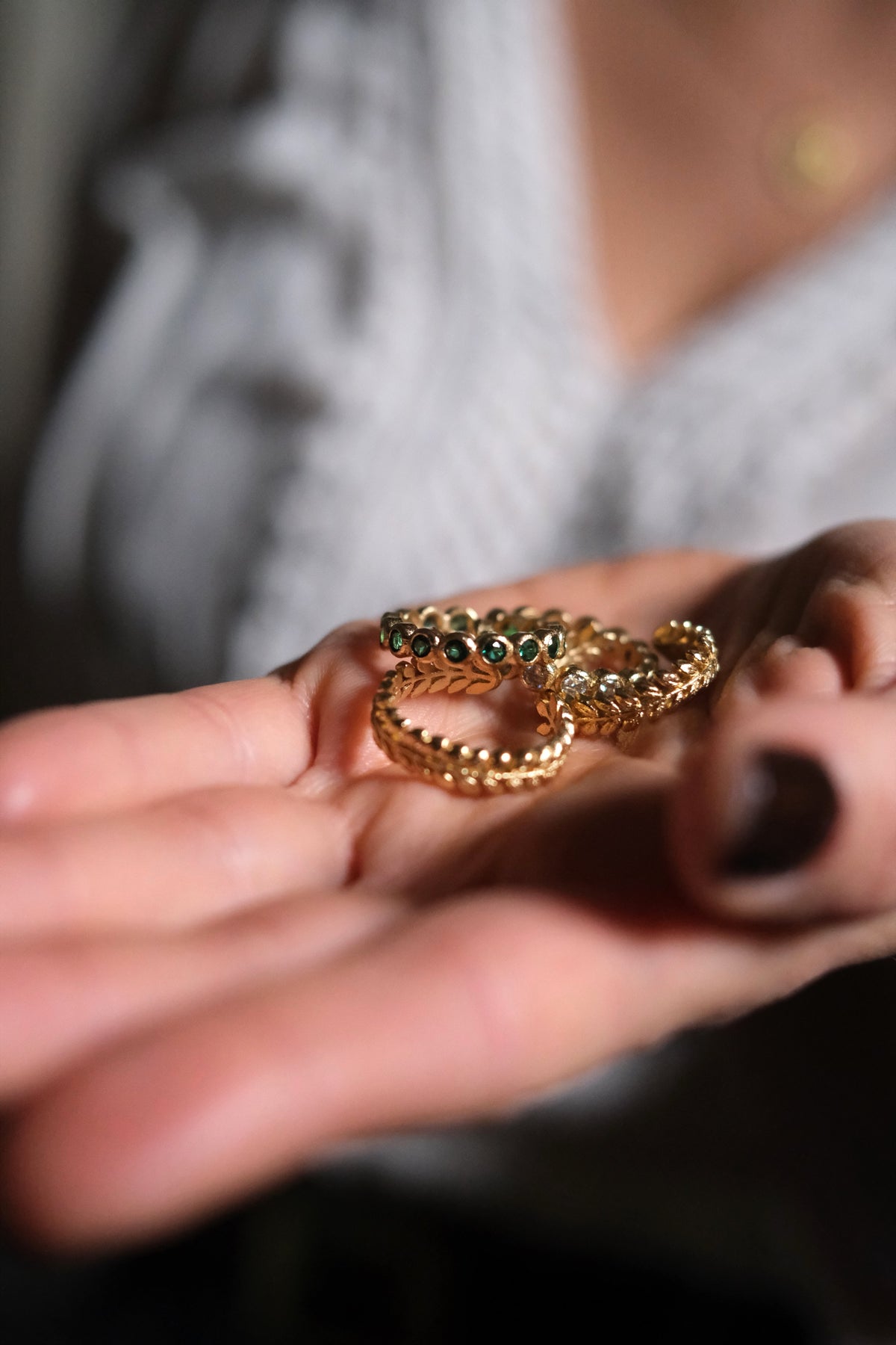 Anello Amélia Verde