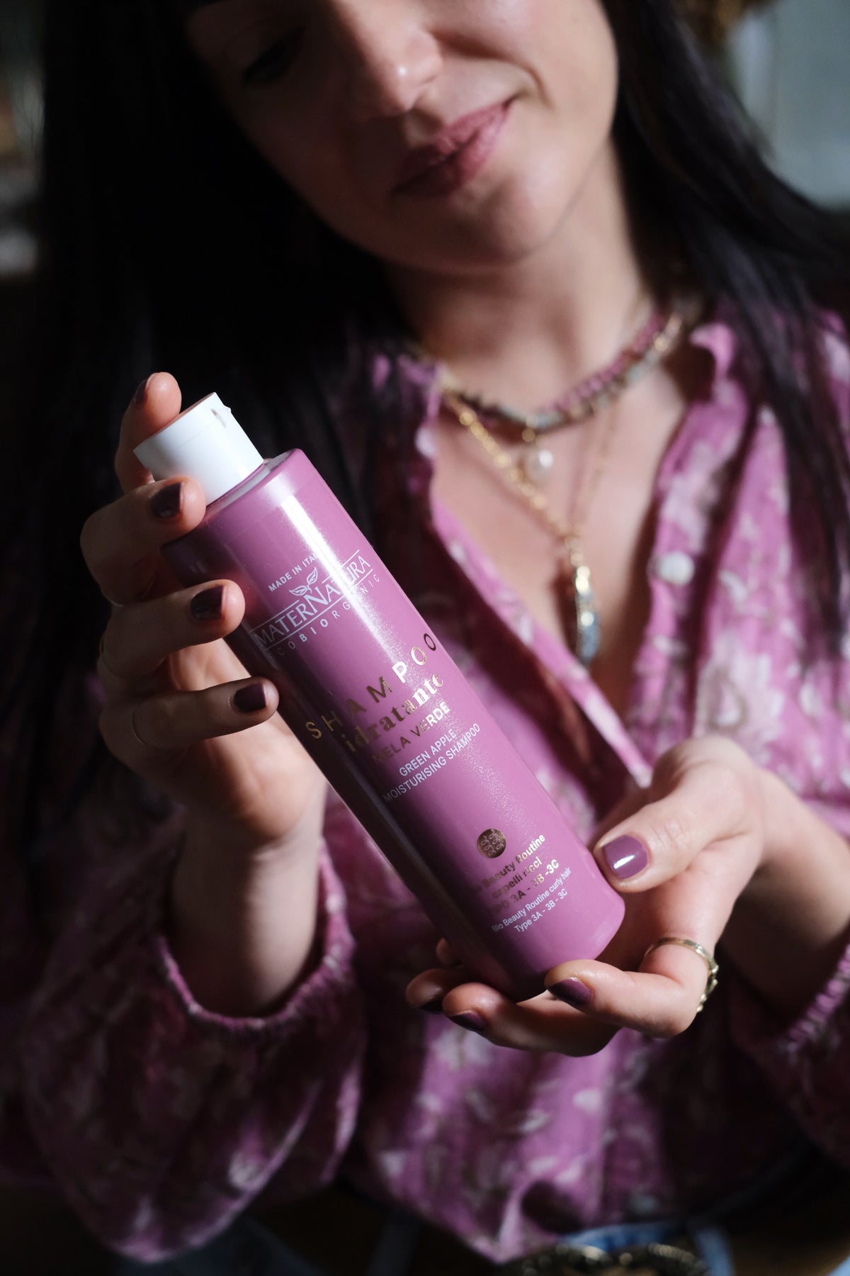 Shampoo Idratante Capelli Ricci alla Mela Verde