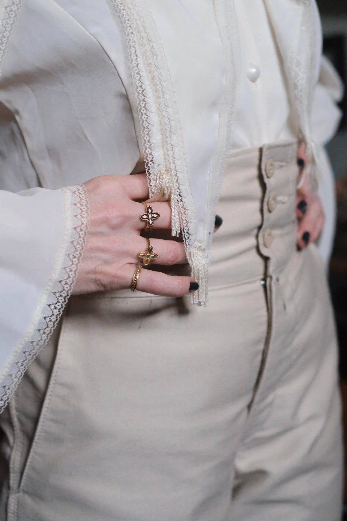 Anello Adriana Bianco