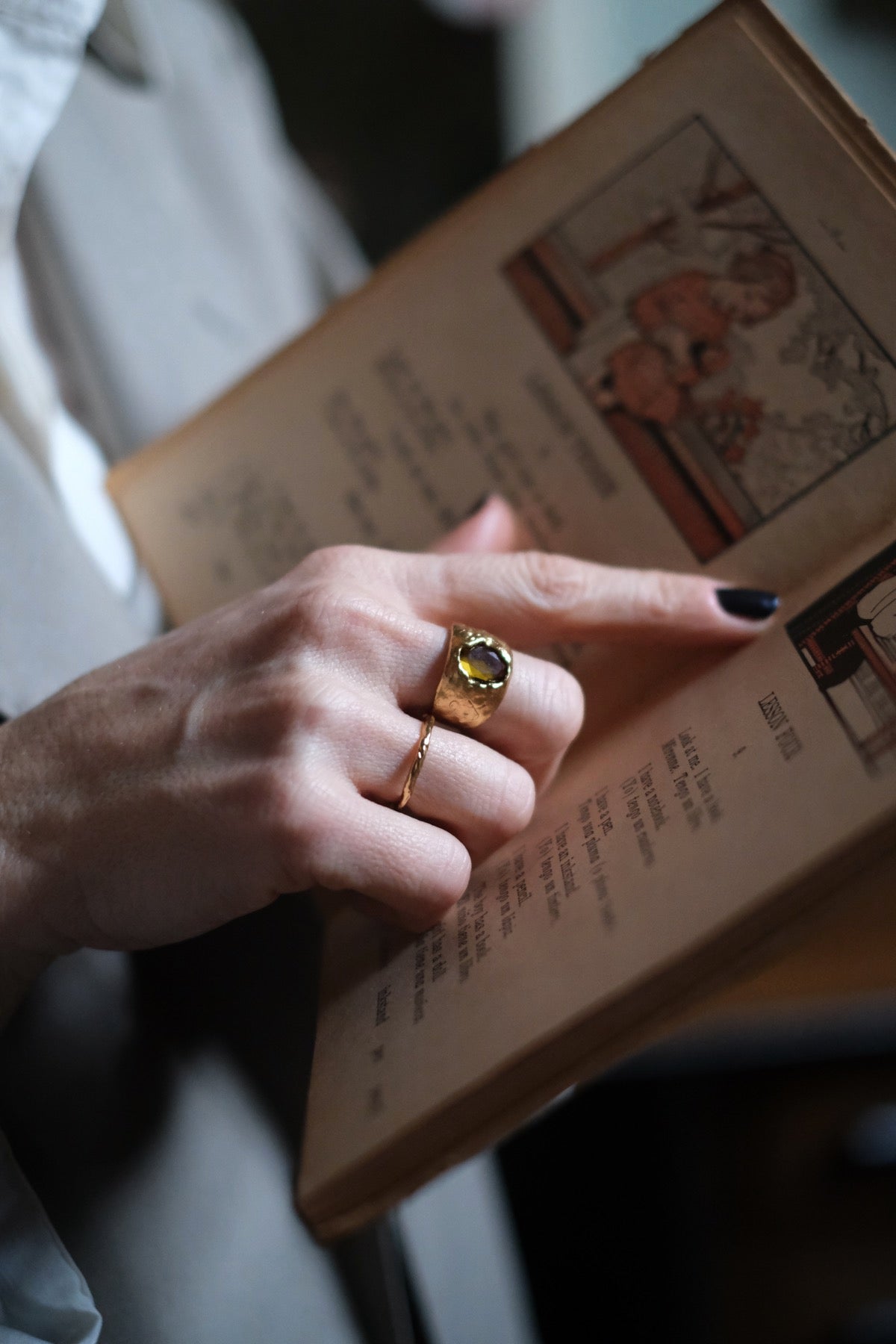 Anello Carmen dark olive