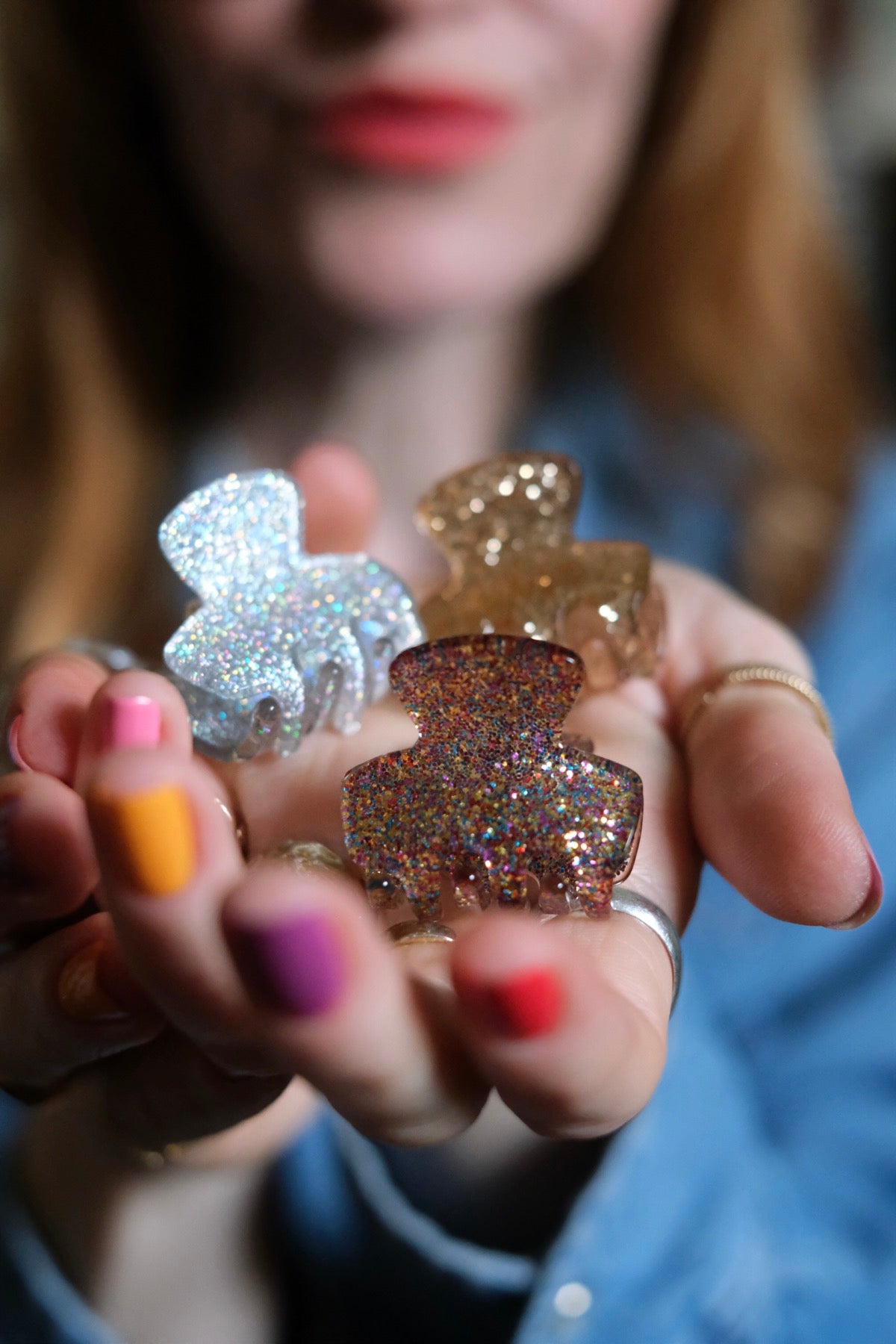 Pinza Oro Glitter