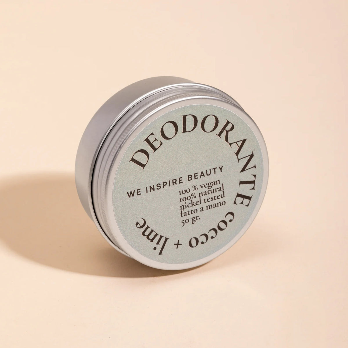 Deodorante naturale in jar di alluminio Cocco + lime