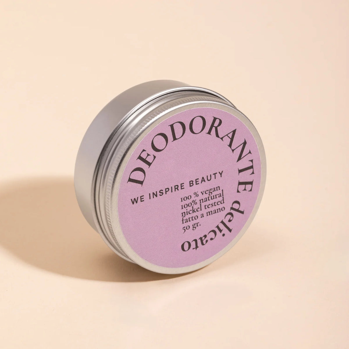 Deodorante naturale in jar di alluminio Delicato