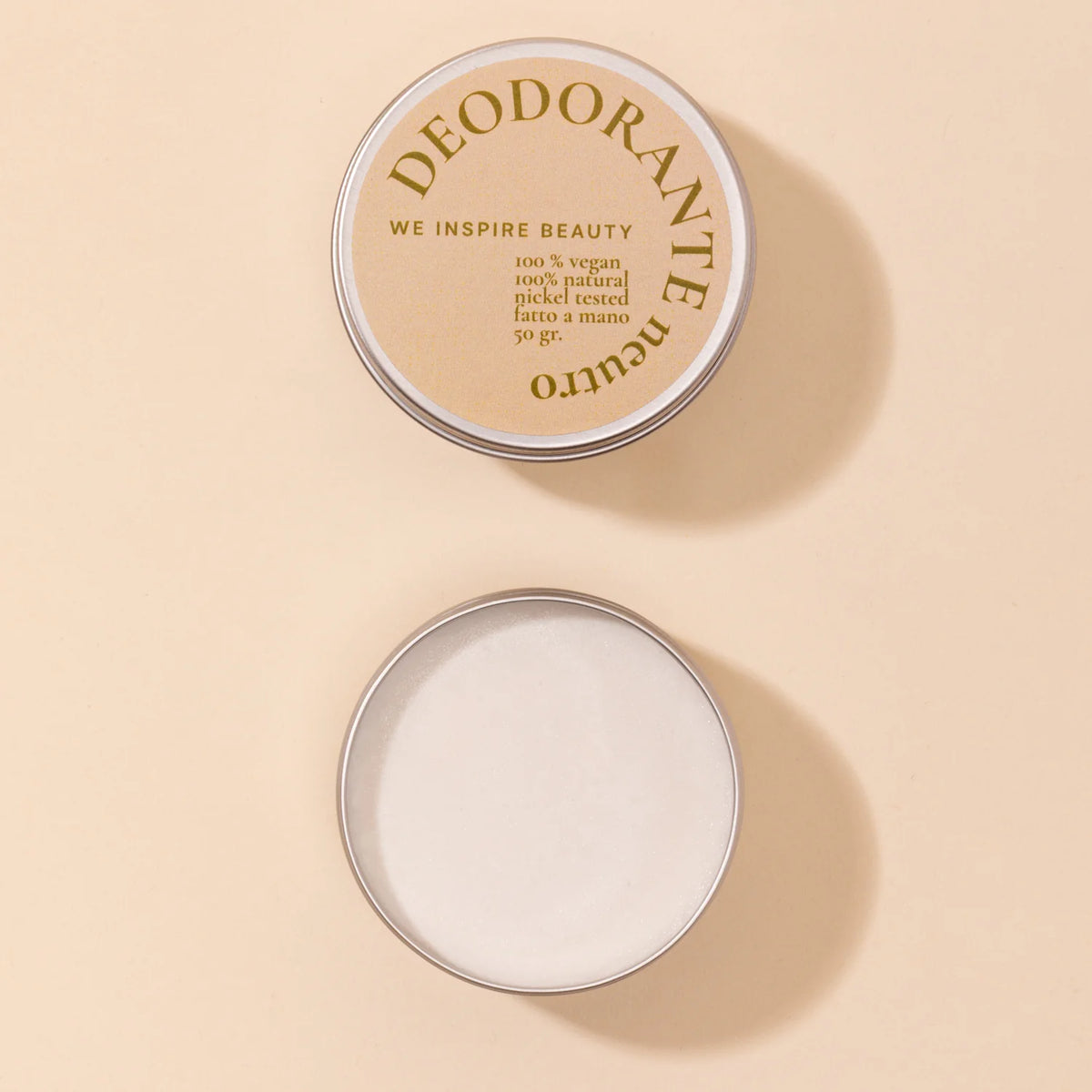 Deodorante naturale in jar di alluminio Neutro